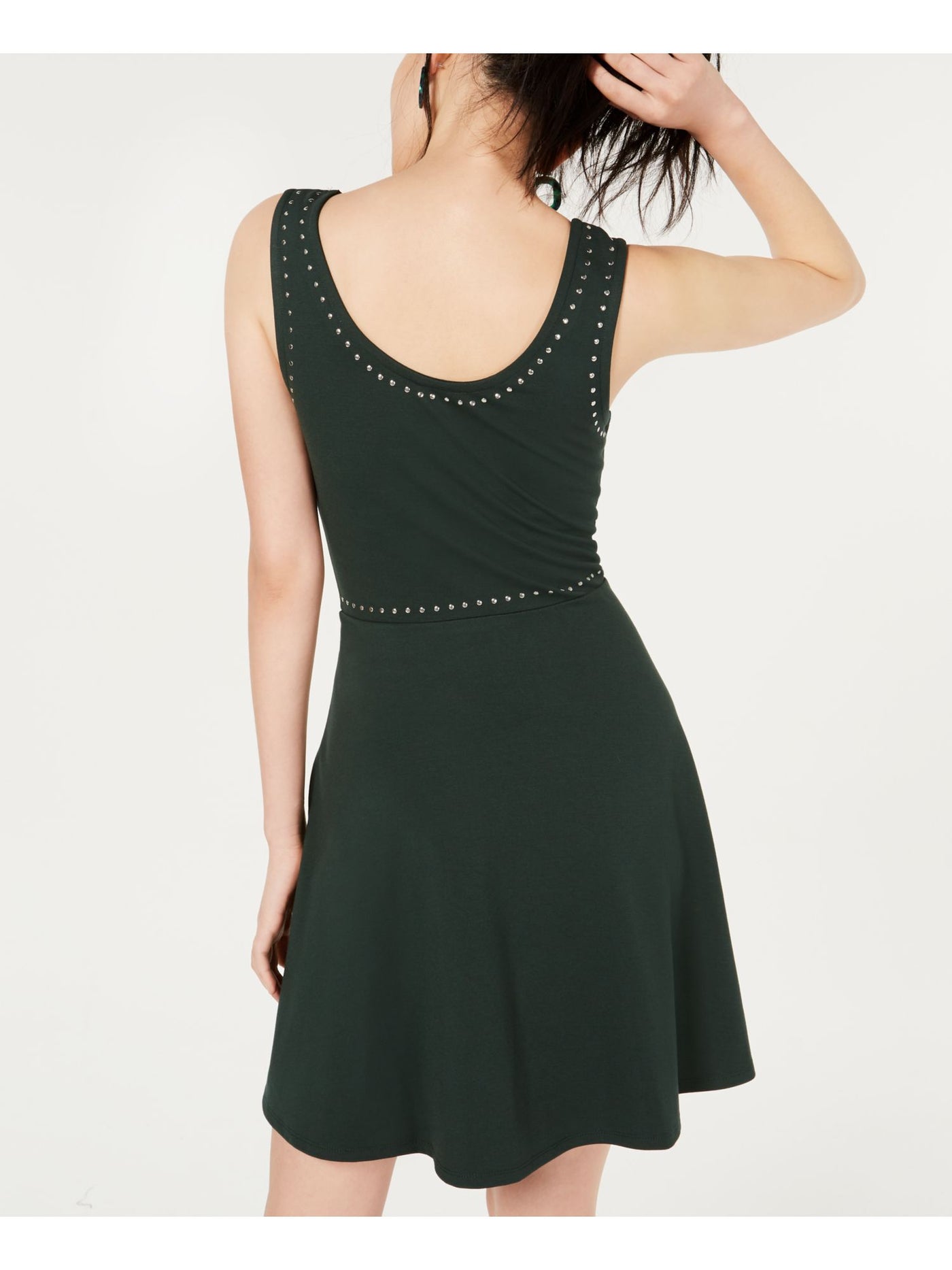 Rosie Harlow Womens Beaded, Sleeveless Scoop Neck Above The Knee Fit + Flare Dress