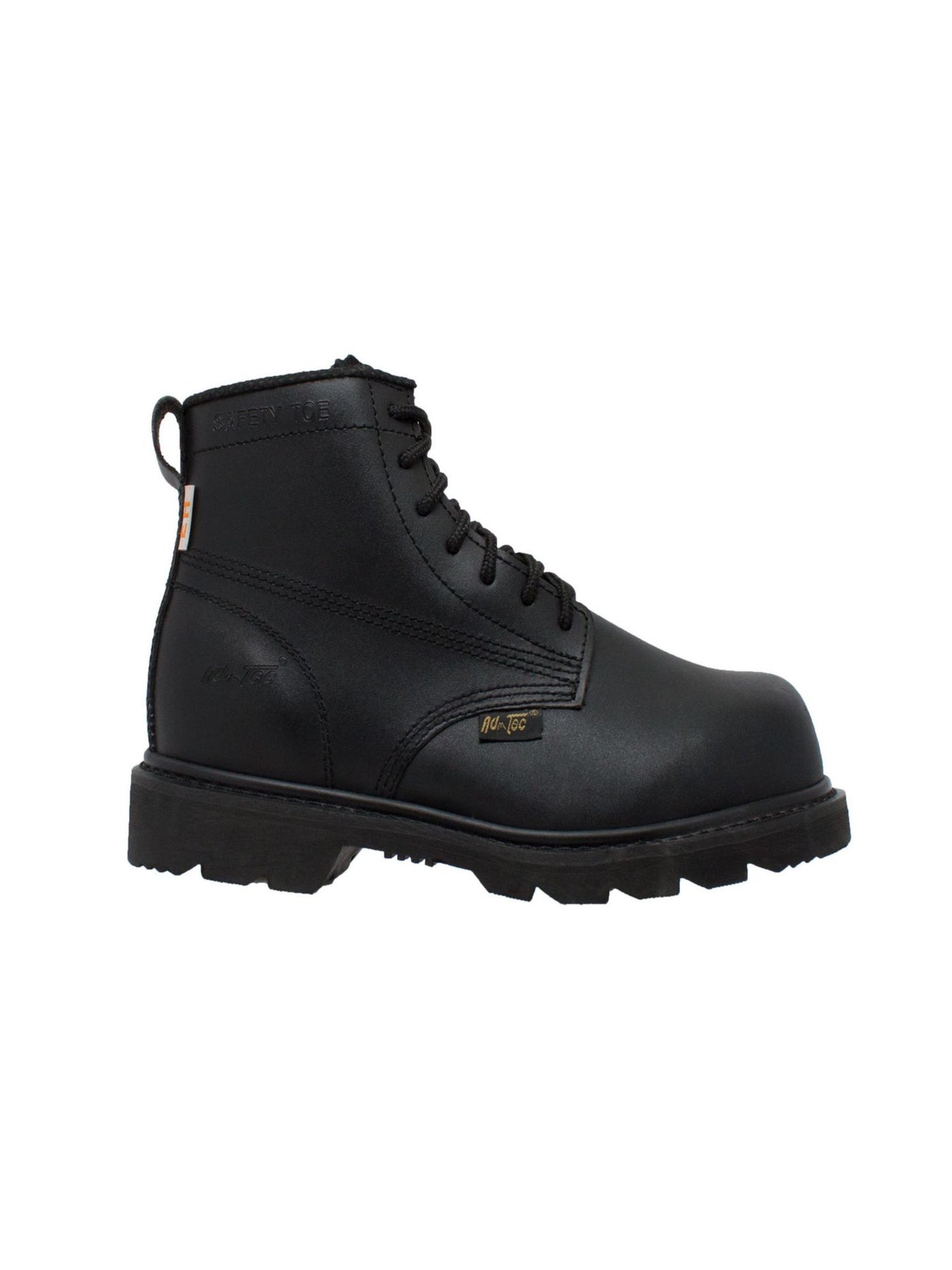 ADTEC Mens Black Oil Resistant Electric Hazard Safe Padded 1587 Steel Toe Lace-Up Boots Shoes 9 W