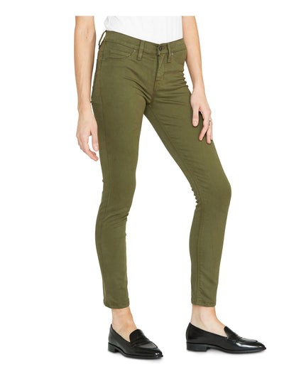 HUDSON Womens Green Wear To Work Straight leg Jeans Juniors 27 Waist