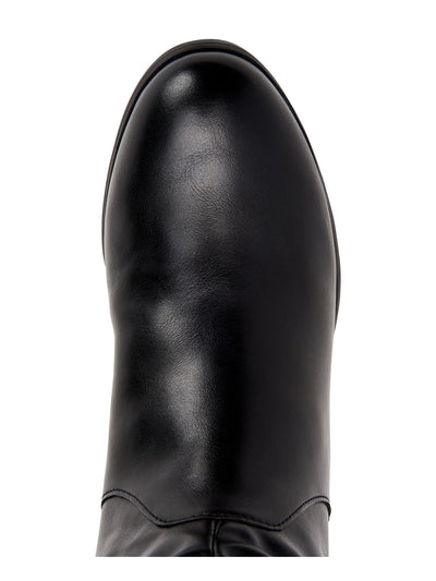 STYLE & COMPANY Womens Black Elastic Goring Cushioned Kelimae Round Toe Block Heel Zip-Up Riding Boot 6.5 M