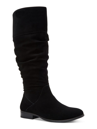 STYLE & COMPANY Womens Black Wide Calf Padded Kelimae Round Toe Block Heel Zip-Up Riding Boot 8.5 M WC