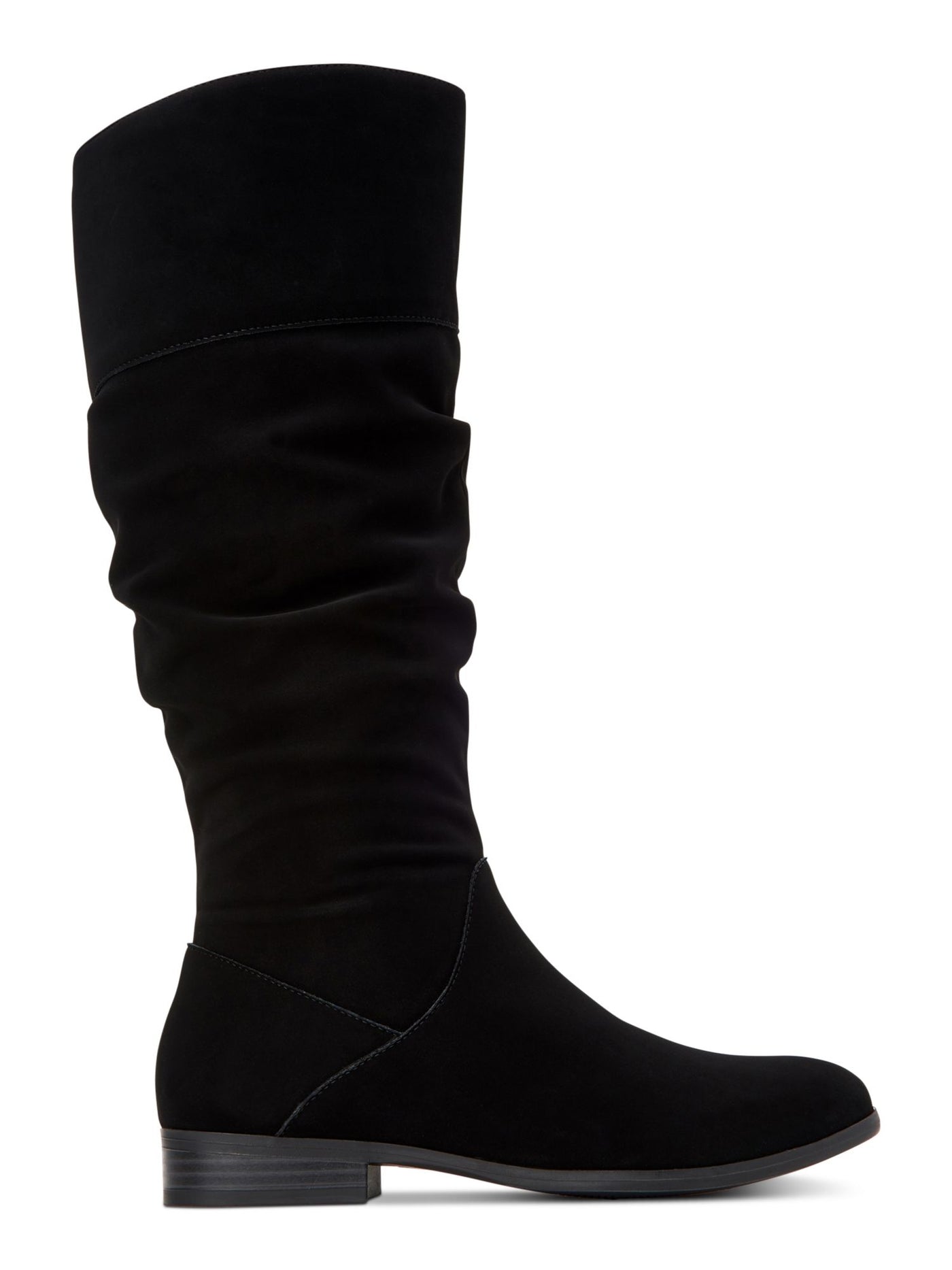 STYLE & COMPANY Womens Black Side Gore Comfort Kelimae Round Toe Block Heel Zip-Up Riding Boot 6.5 M