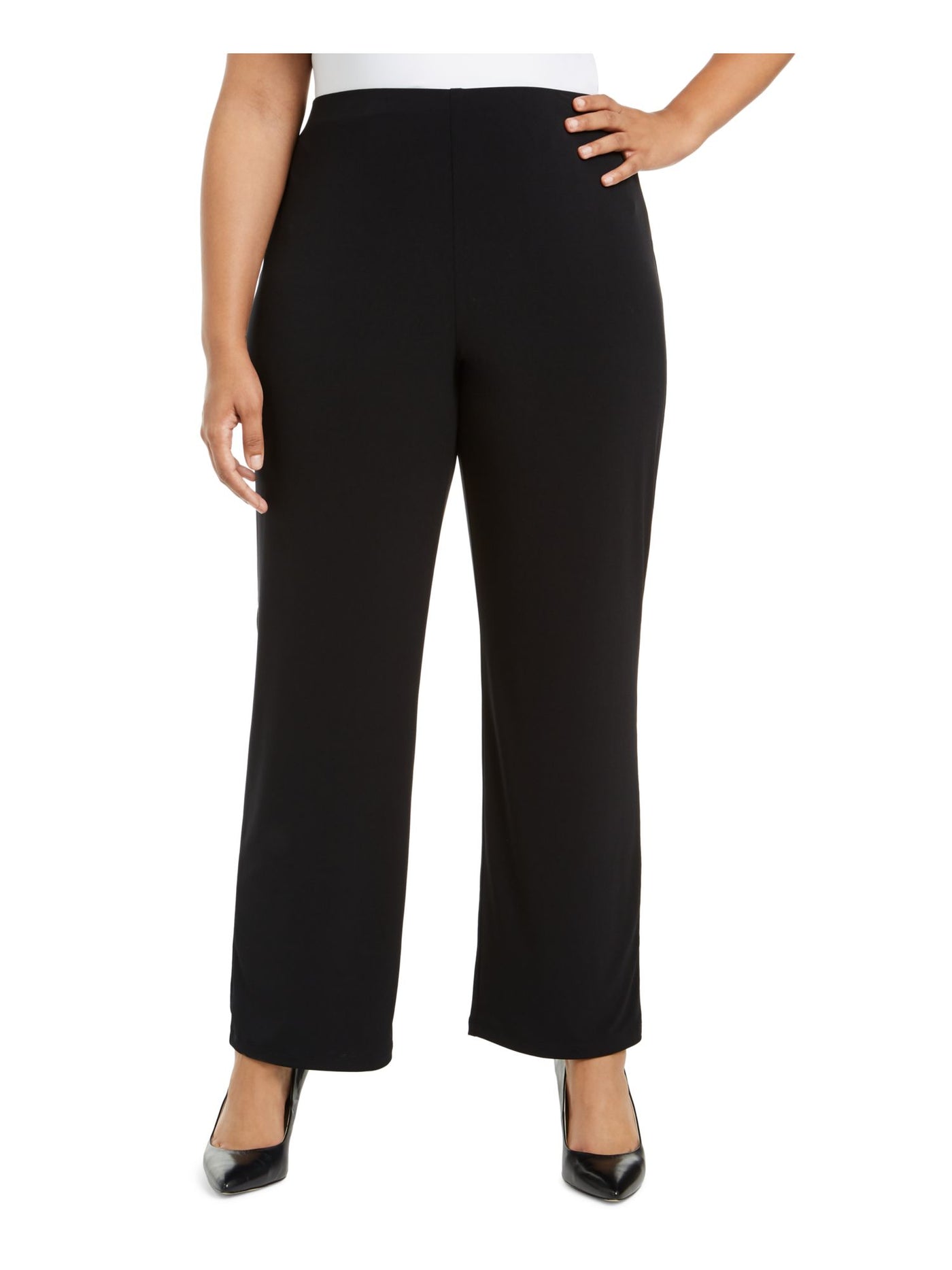 ALFANI Womens Black Wide Leg Pants M