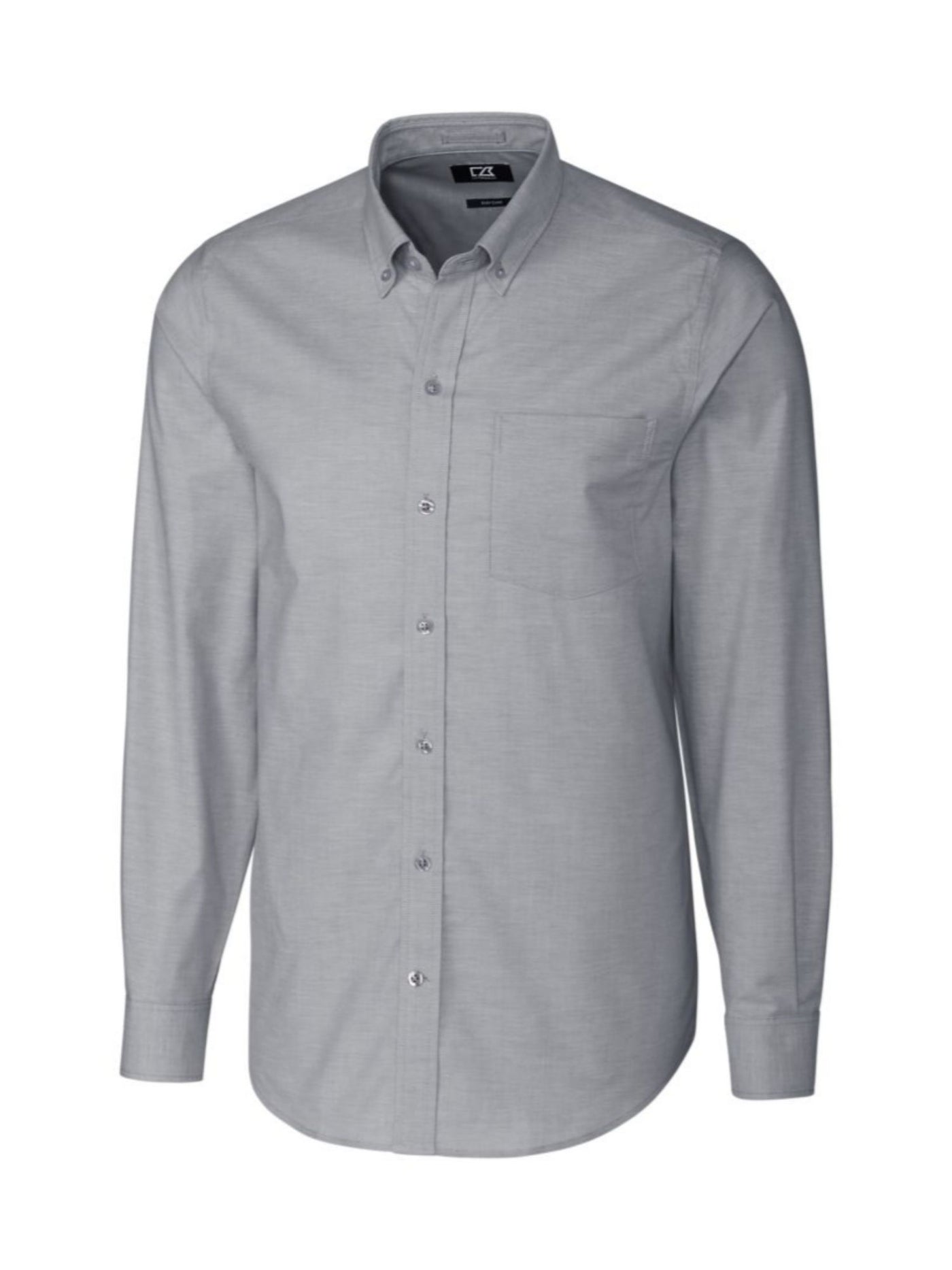 CUTTER & BUCK Mens Oxford Gray Long Sleeve Classic Fit Button Down Stretch Casual Shirt 3XT
