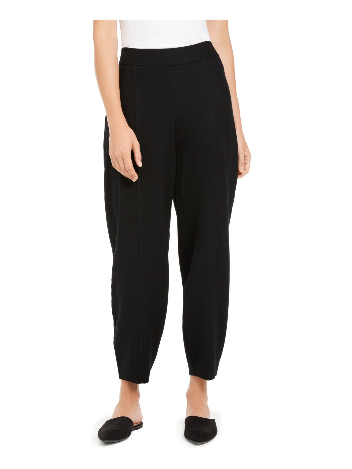 EILEEN FISHER Womens Black Pants PM