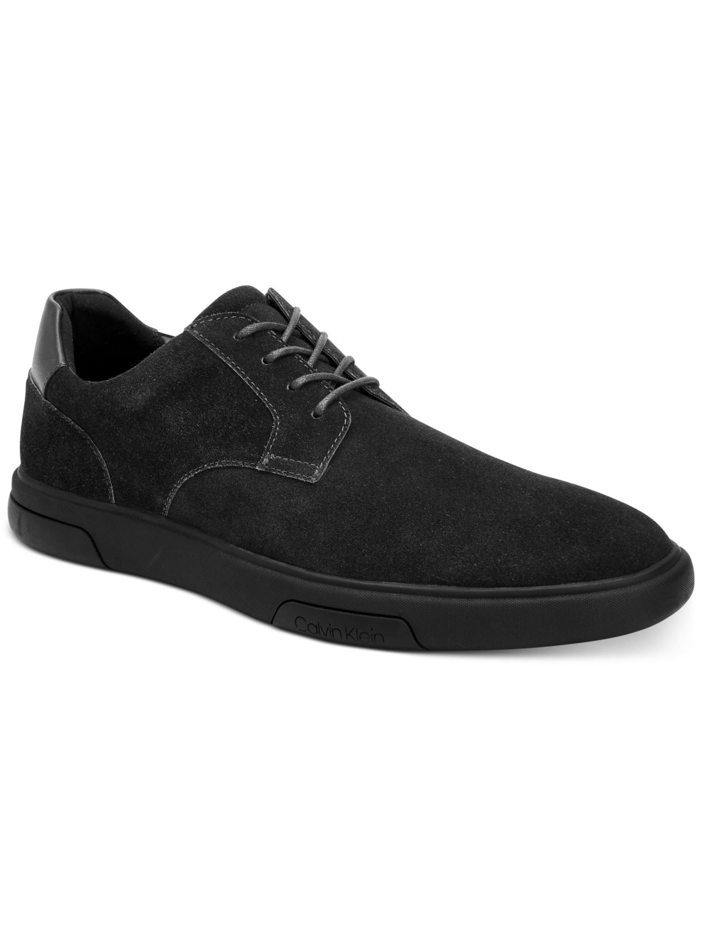 CALVIN KLEIN Mens Black Padded Gleyber Round Toe Lace-Up Leather Oxford Shoes 11.5 M