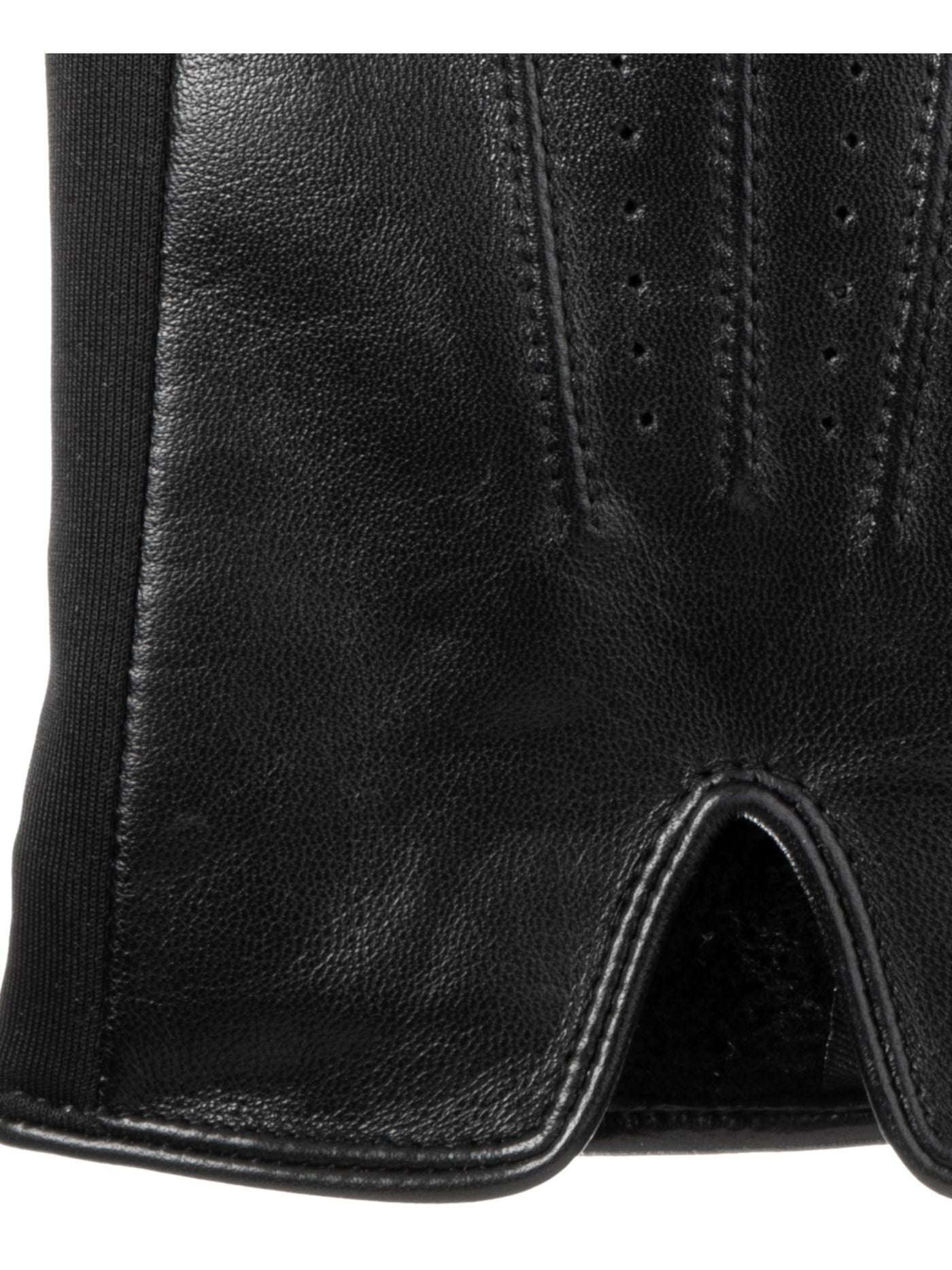 Isotoner Mens Black Leather Slip On Stretch Winter Cold Weather Gloves M