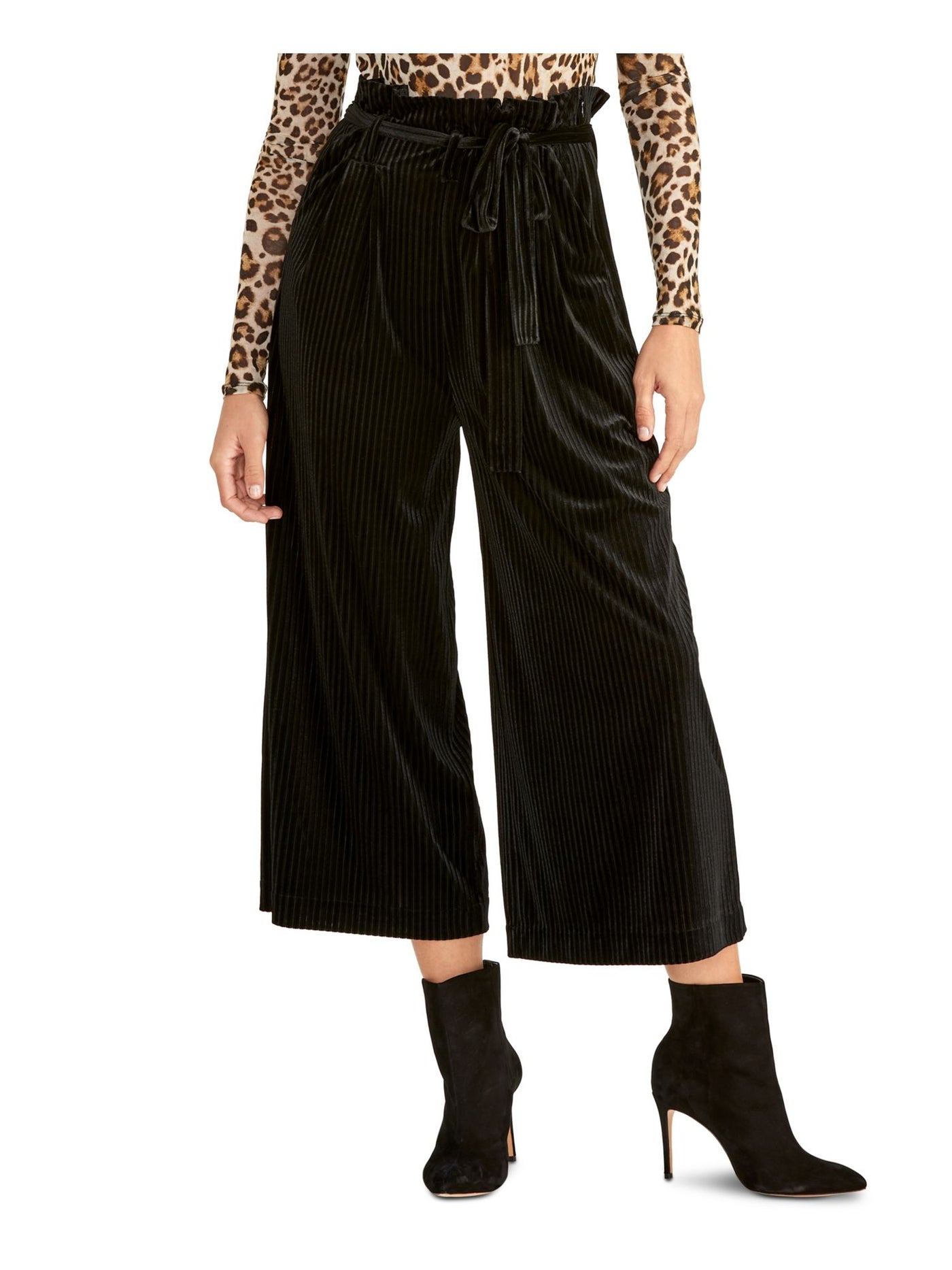 RACHEL RACHEL ROY Womens Black Wide Leg Pants M