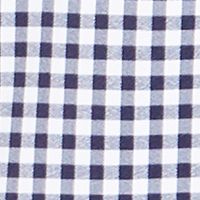 CLUBROOM Mens White Gingham Collared Classic Fit Stretch Dress Shirt