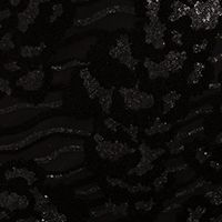 CALVIN KLEIN Womens Black Sequined Zippered Short Sleeve V Neck Knee Length Cocktail Sheath Dress