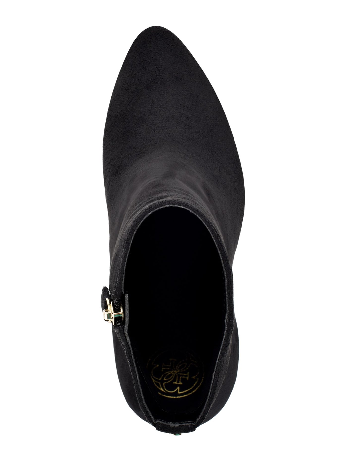 GUESS Womens Black Cushioned Logo Tabare Almond Toe Stiletto Zip-Up Booties 11 M