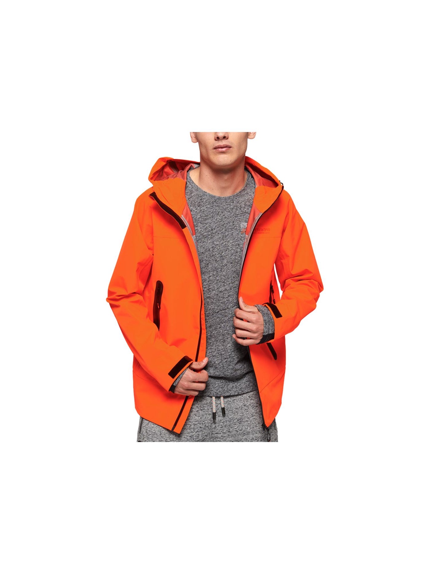SUPERDRY Mens Orange Raincoat Jacket 2XL