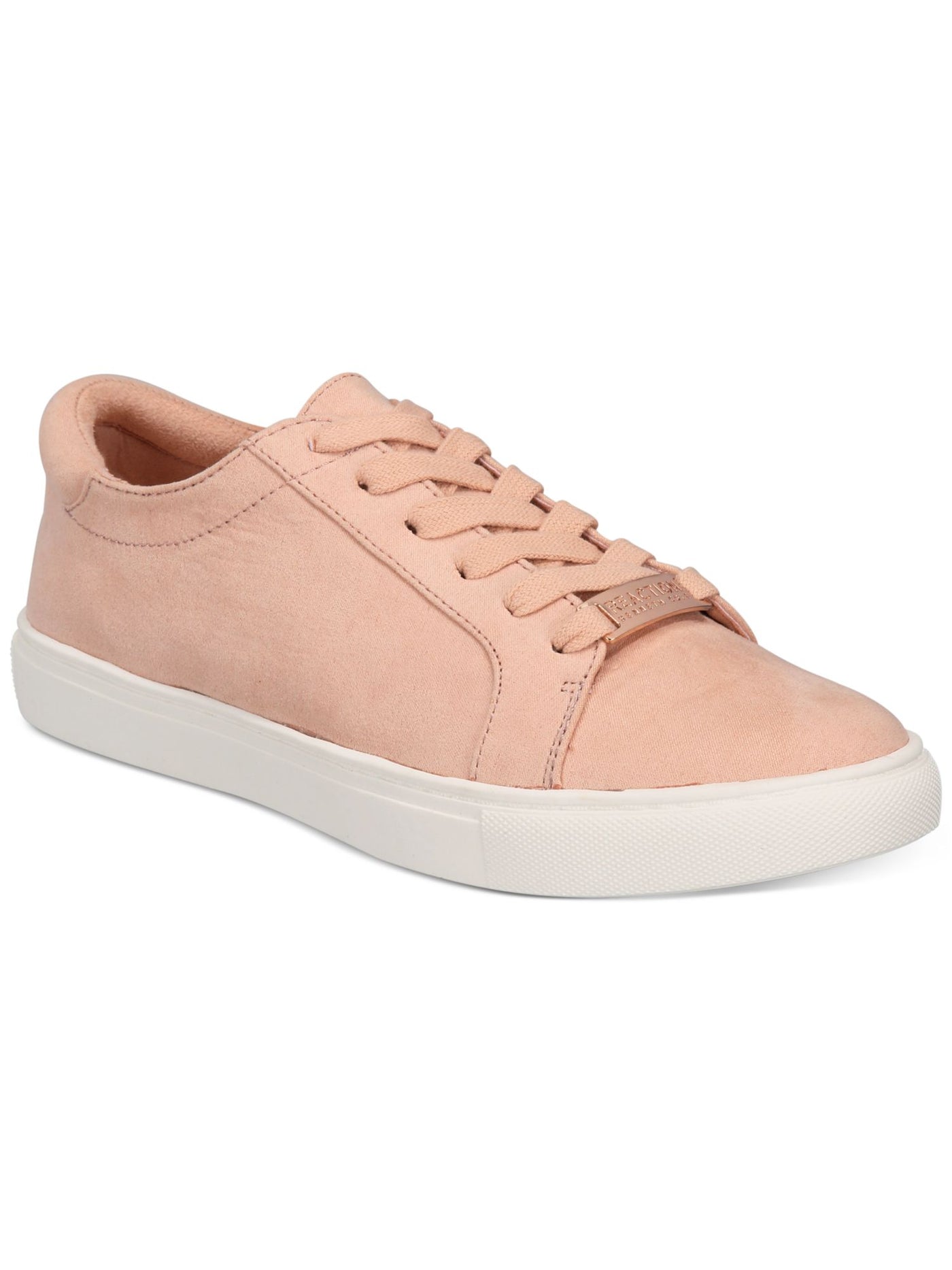 KENNETH COLE Womens Pink Metallic Logo Accent Cushioned Joey 5 Round Toe Platform Lace-Up Athletic Sneakers Shoes 9.5 M