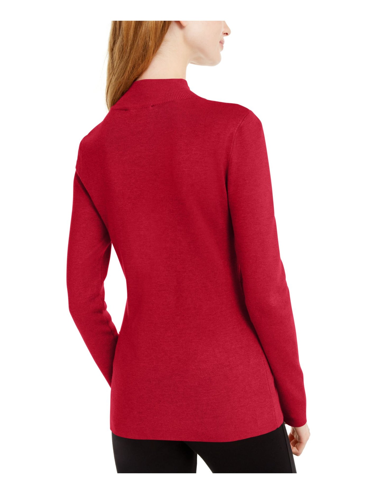 INC Womens Red Cut Out Long Sleeve Keyhole T-Shirt XL