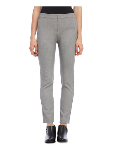 KAREN KANE Womens Gray Stretch Houndstooth Wear To Work Skinny Pants XL