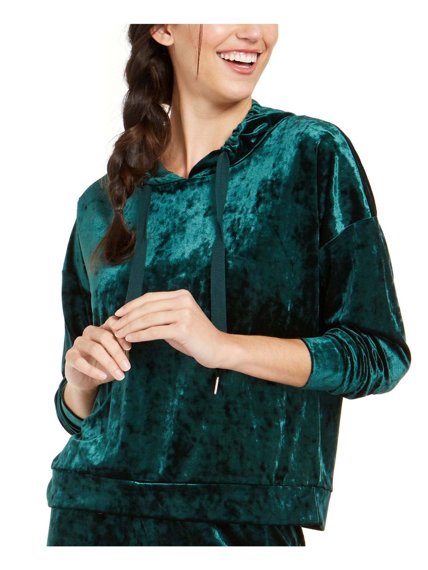 ALFANI INTIMATES Intimates Green velvet Sleepwear Sleep Shirt Pajama Top XXL