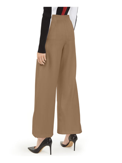 INC Womens Beige Embellished Evening Wide Leg Pants S