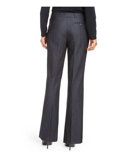 CALVIN KLEIN Womens Zippered Pocketed Wear To Work Straight leg Pants