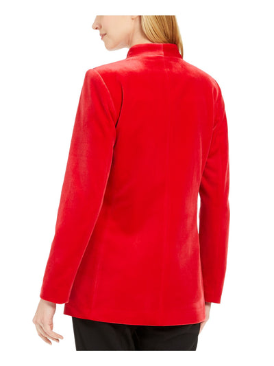 CALVIN KLEIN Womens Red Evening Blazer Jacket Petites 8P