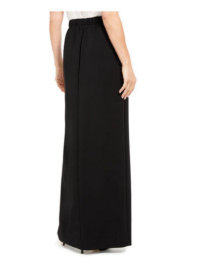 ADRIANNA PAPELL Womens Black Slitted Zippered Full-Length Evening Skirt 16