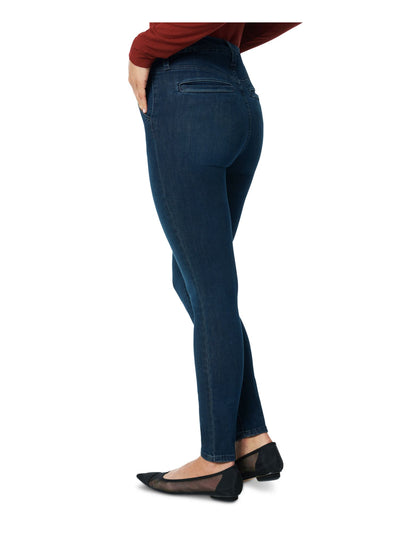 JOE'S Womens Navy Zippered Skinny Jeans 26 Waist