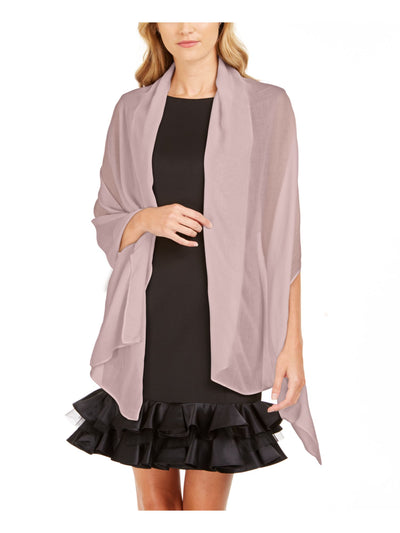 ADRIANNA PAPELL Scarves Sheer Overlay,shawl Pashmina Shawl Collar Top