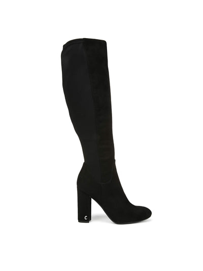 CIRCUS By Sam Edelman Womens Black Cushioned Round Toe Block Heel Zip-Up Dress Boots 9