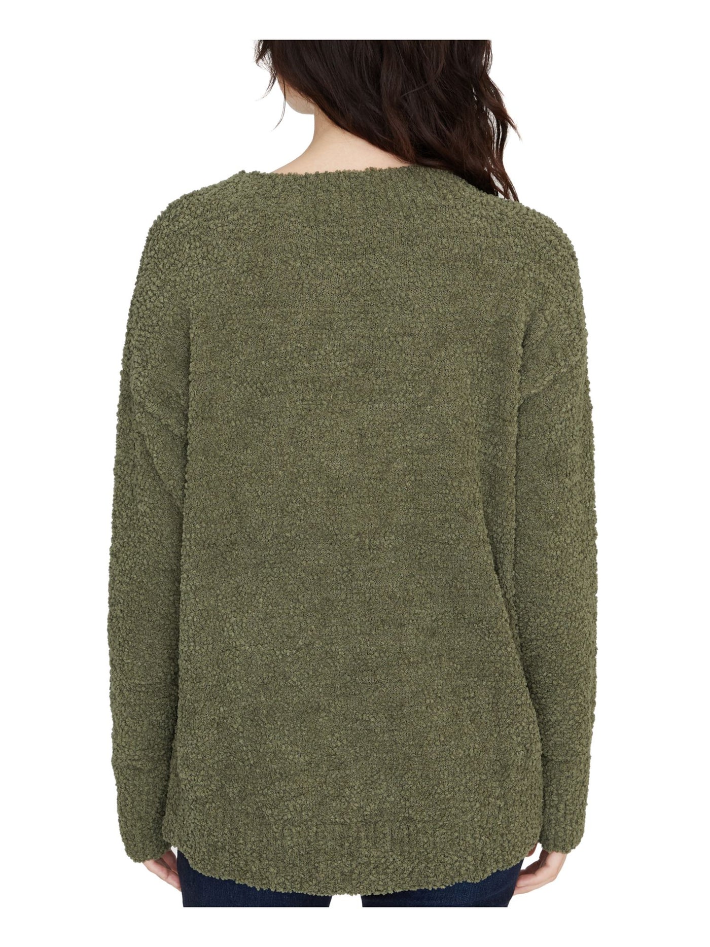 SANCTUARY Womens Green Long Sleeve Jewel Neck T-Shirt S