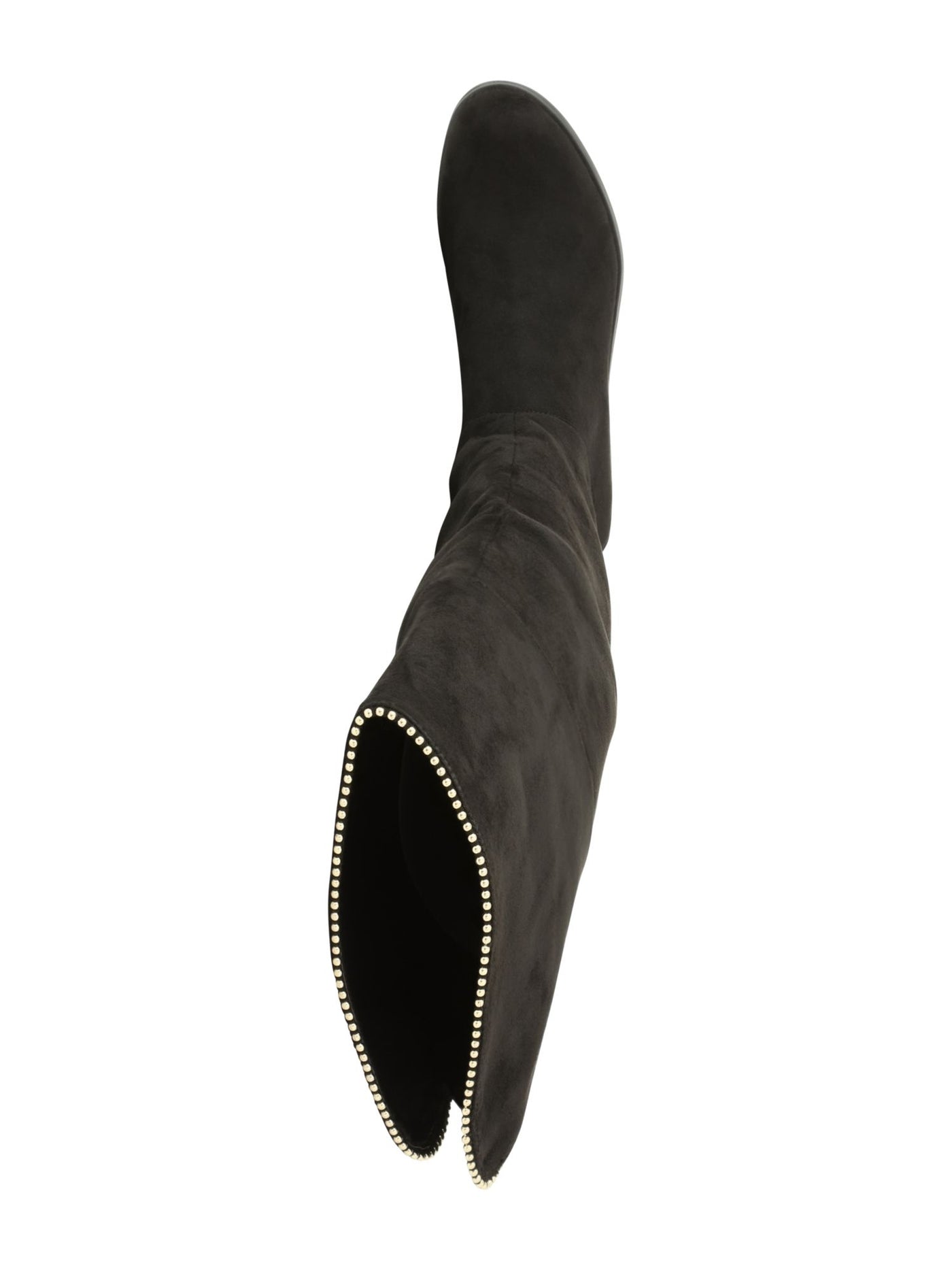 XOXO Womens Black Bead Chain Studding Tristen Round Toe Block Heel Zip-Up Boots Shoes 9.5 M