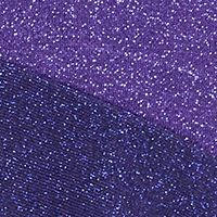 ALFANI Womens Purple Glitter Color Block Long Sleeve Jewel Neck Top