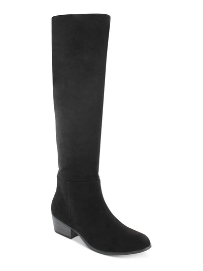 ESPRIT Womens Black Almond Toe Block Heel Zip-Up Dress Boots 7.5