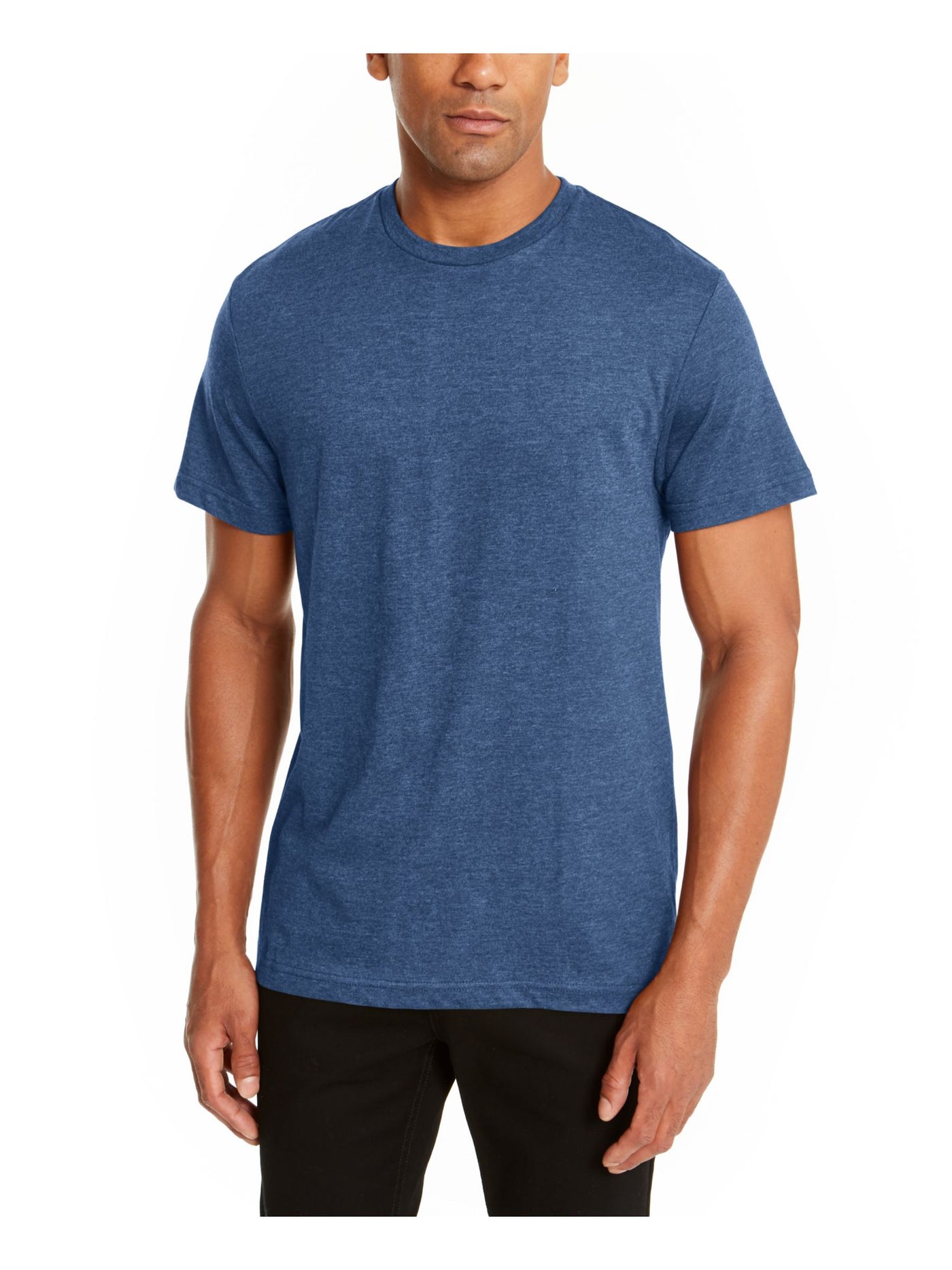 ALFANI Mens Blue Short Sleeve Classic Fit T-Shirt S