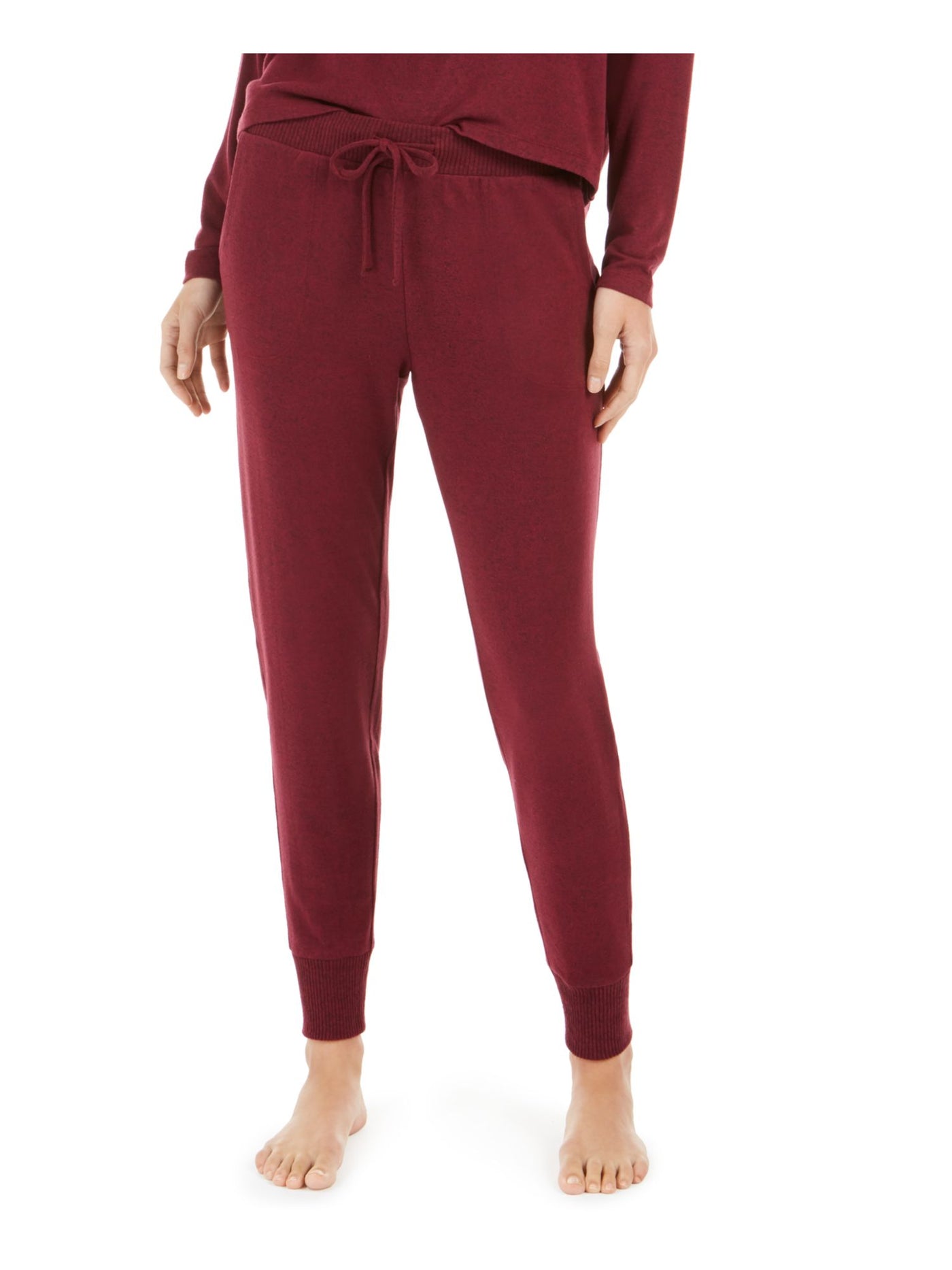 ALFANI Intimates Burgundy Drawstring Solid Sleepwear Pants Size: XXL