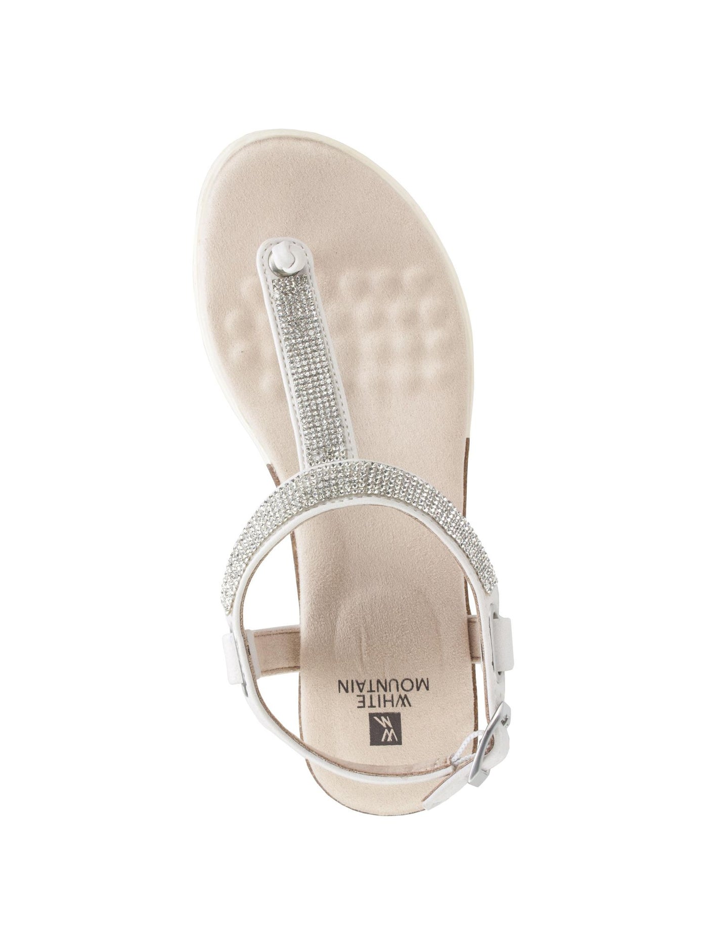 CHAMPION Womens Pink Adjustable Ankle Strap Cushioned Embellished T-Strap Parana Open Toe Buckle Thong Sandals 6 M