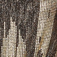 CALVIN KLEIN Womens Gold Belted Long Sleeve V Neck Midi Sheath Dress
