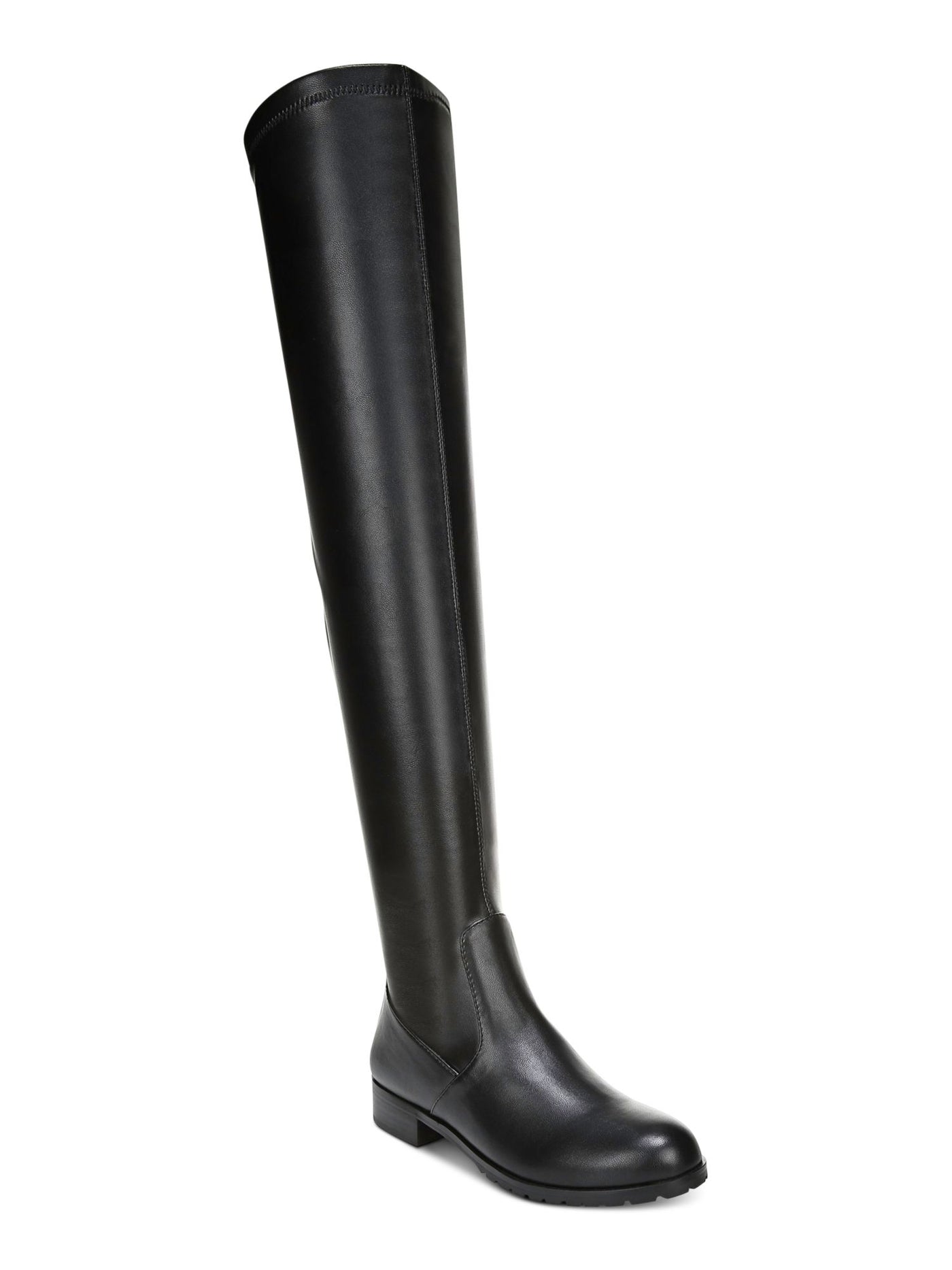 BAR III Womens Black Studded Cushioned Lug Sole Taimi Round Toe Block Heel Zip-Up Boots Shoes 7.5 M