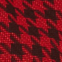 BAR III Womens Red Houndstooth Wear To Work Blazer Jacket