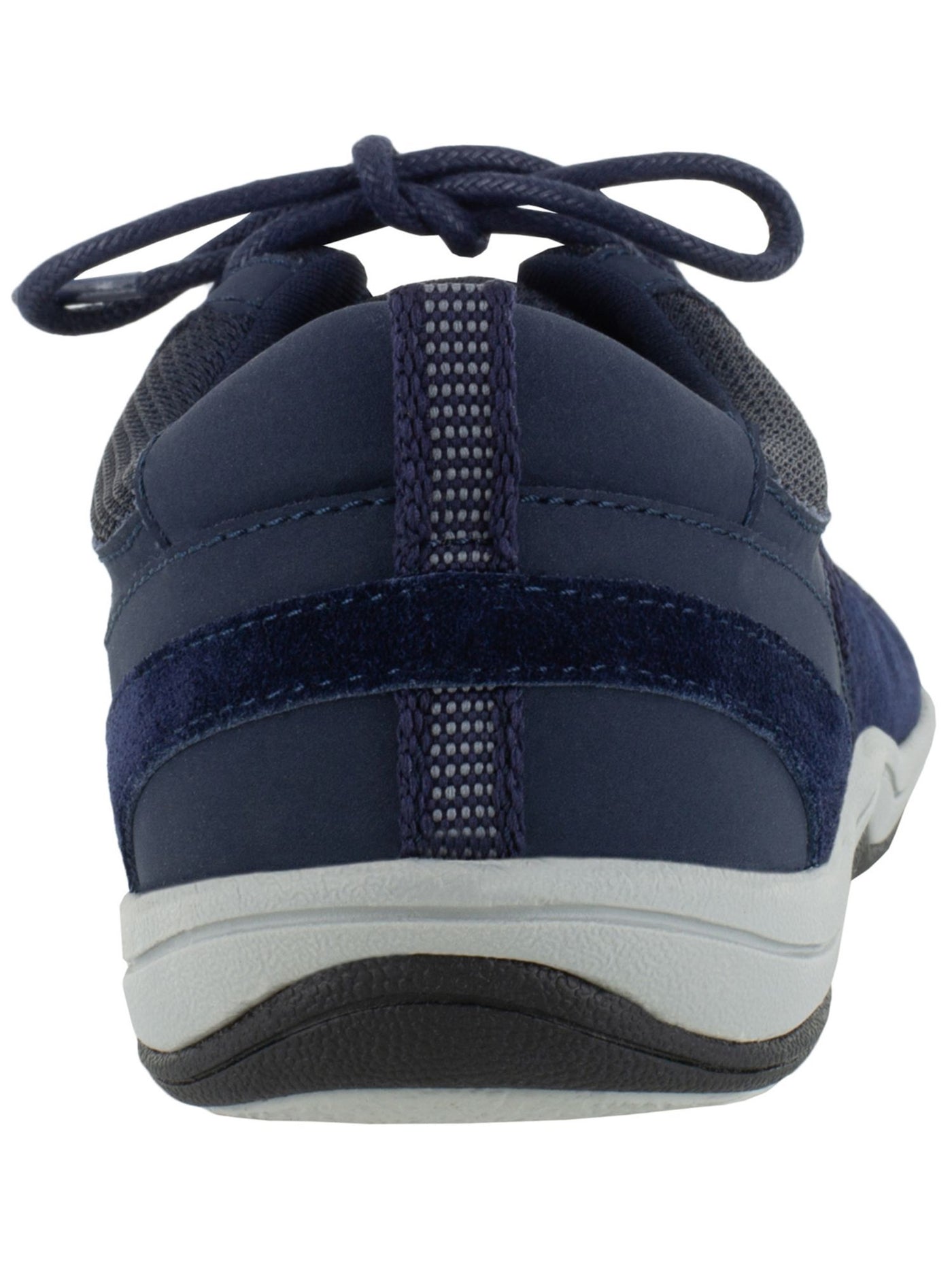 EASY STREET SPORT Womens Navy Back Pull Tab Removable Insole Comfort Merrimack Round Toe Wedge Lace-Up Leather Athletic Sneakers Shoes 7 W