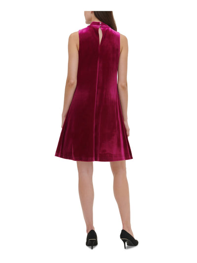 TOMMY HILFIGER Womens Pink Sleeveless Halter Above The Knee Cocktail Shift Dress 14