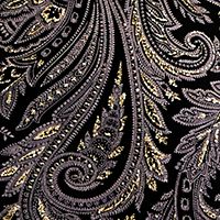 MONTEAU Womens Black Glitter Paisley Long Sleeve Jewel Neck Above The Knee Evening Body Con Dress