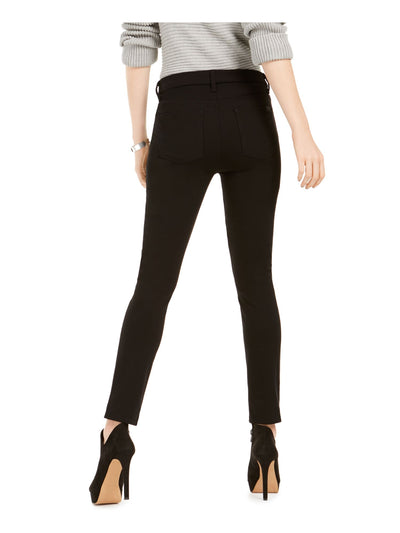 Jen 7 By 7 For All Mankind Womens Black Skinny Pants Juniors 8