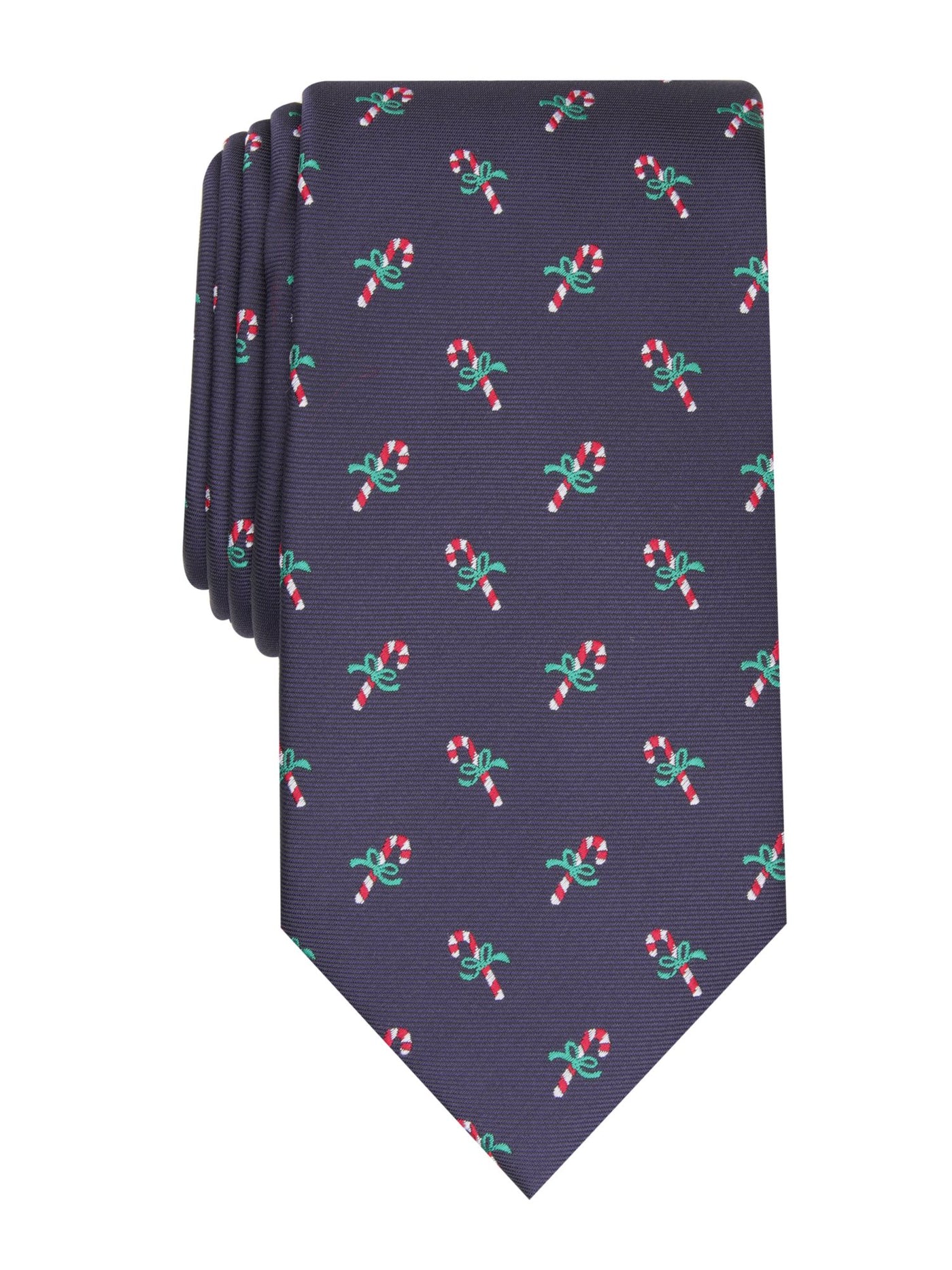 CLUBROOM Mens Navy Graphic Polyester Classic Neck Tie