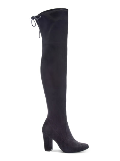CHINESE LAUNDRY Womens Black Tie Comfort Berkeley Round Toe Block Heel Zip-Up Dress Boots 10 M