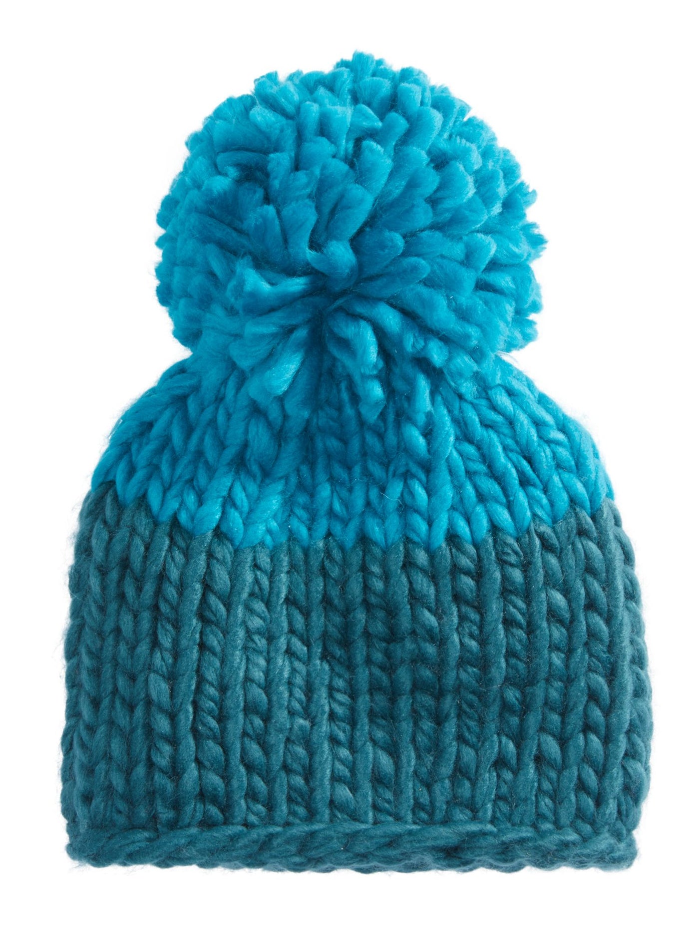 FREE PEOPLE Womens Aqua Colorblock Crochet Cozy Up Winter Beanie Hat Cap