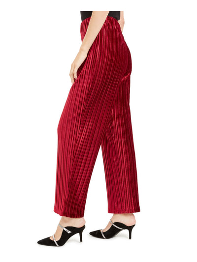 ALFANI Womens Burgundy Wide Leg Pants M