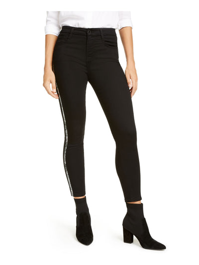 Jen 7 By 7 For All Mankind Womens Black Skinny Jeans 10