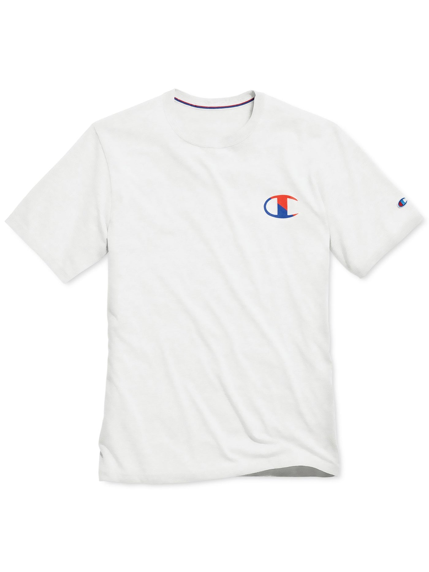 CHAMPION Mens White Logo Graphic Short Sleeve Classic T-Shirt M