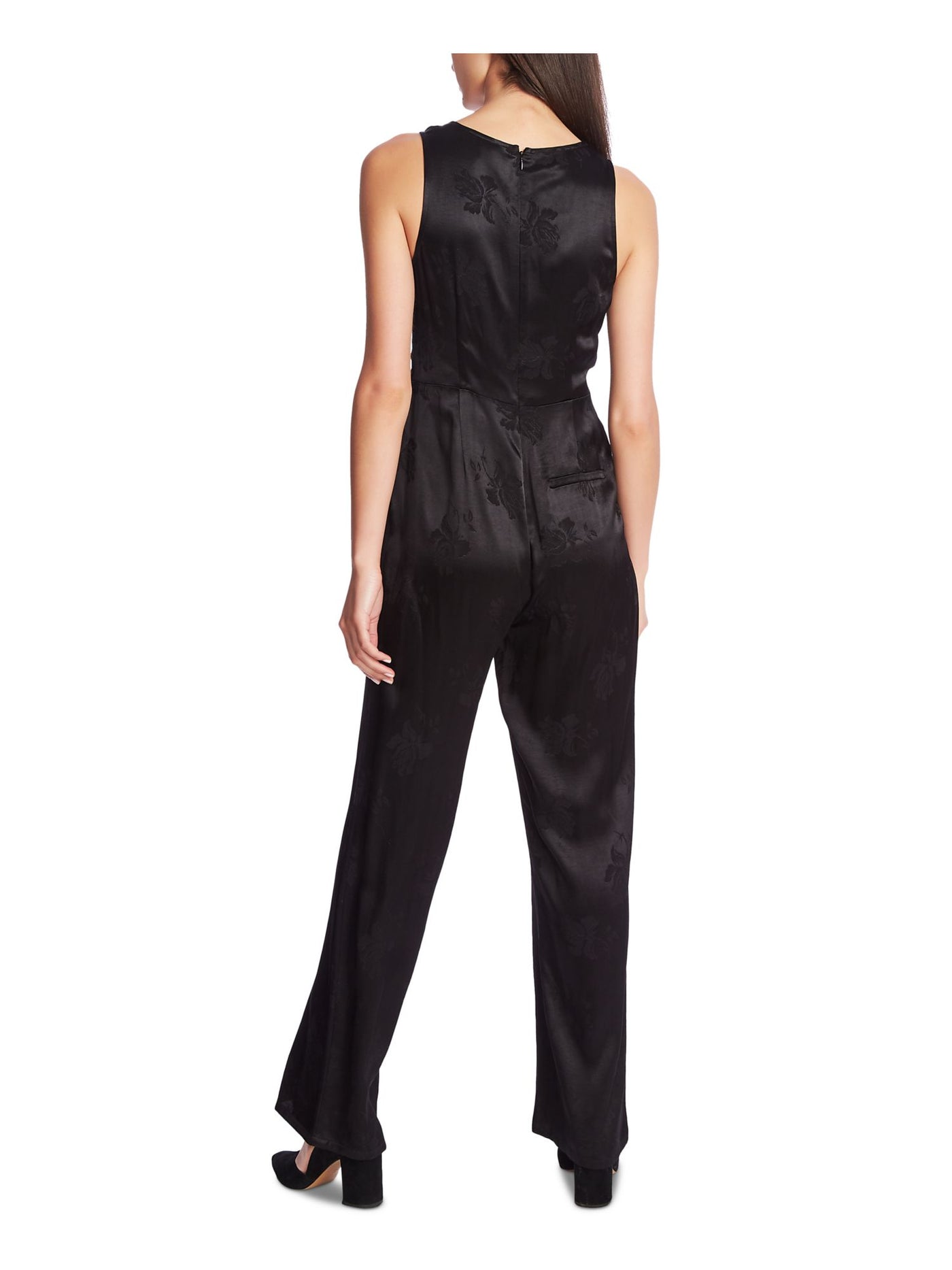 1. STATE Womens Sleeveless V Neck Evening Straight leg Jumpsuit