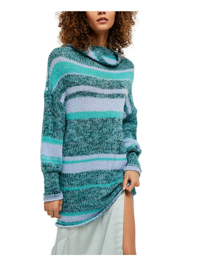 FREE PEOPLE Womens Long Sleeve Turtle Neck Mini Shift Tunic Sweater
