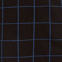 ANNE KLEIN Womens Black Check 3/4 Sleeve Jewel Neck Above The Knee Body Con Dress